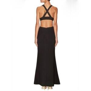 Fame & Partners Klara Cut Out Maxi Dress in Black Size 0
